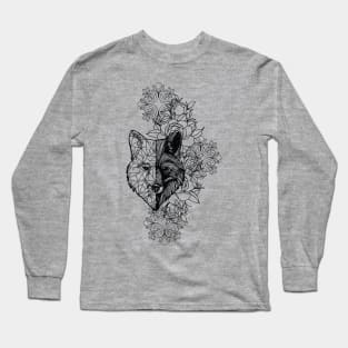 Lineart Wolf Long Sleeve T-Shirt